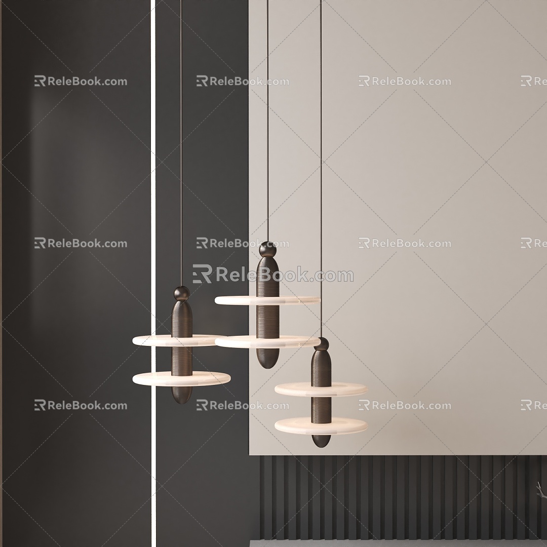 Modern chandelier 3d model