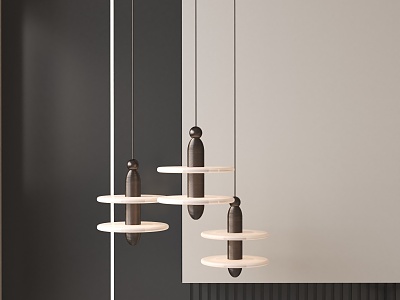 Modern chandelier 3d model