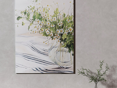 modern decorative painting 3d model