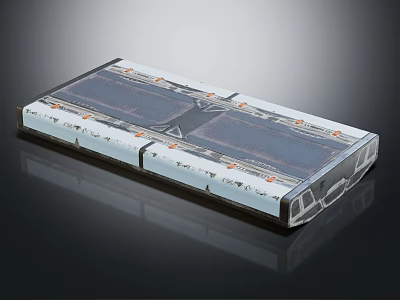 Modern Daily Electrical Appliance With Blue Panels And Multiple Functional Control Sections 3d model