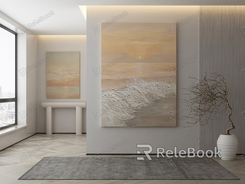 Quiet Landscape Painting Decorative Painting model