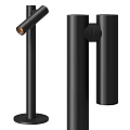 Modern Minimalist Table Lamp With Adjustable Arm And Sleek Cylindrical Pole 3d model