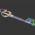 Intricate Metallic Fantasy Weapon With Decorative Blade Hilt Sharp Edges And Shiny Surface