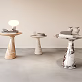 Side Table Corner Table Combination Marble Side Table Corner Table Coffee Table Bedside Table Side Cabinet Table Lamp 3d model