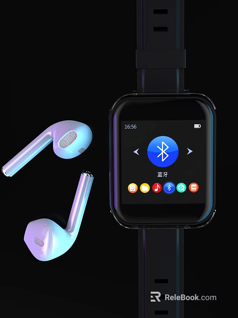 High Quality Wireless Earbuds With Bluetooth Connectivity For Smartwatch Audio Use 3d model