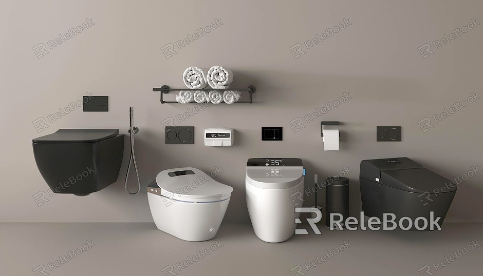 Modern Toilet Smart Toilet model