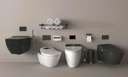 Modern Toilet Smart Toilet 3d model