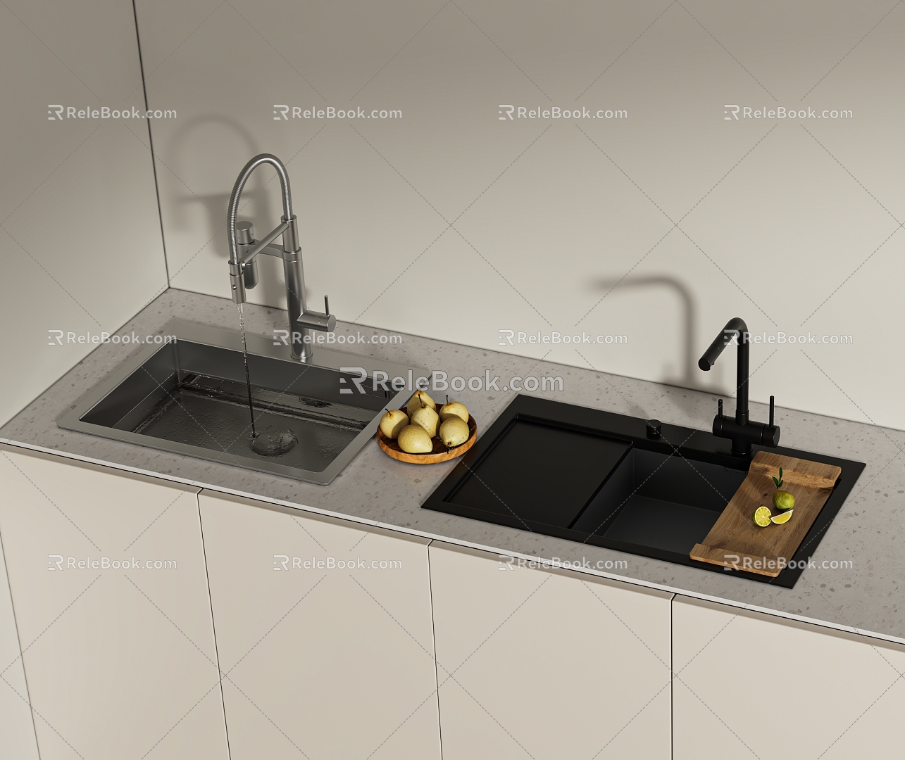 Kitchen sink 3d model