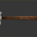 Claw Hammer with Metal Head and Wooden Handle on Black Smooth Surface and Reflection
