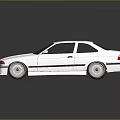 White BMW Two Door Coupe With Sporty Wheels And Sleek Body Design