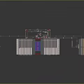 Industrial Communication Equipment With Tall Tower Panel Structure Connecting Cables And Control Unit