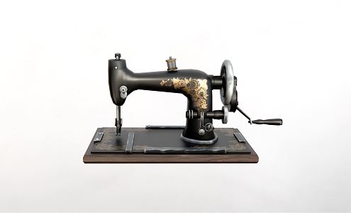 Vintage sewing machine sewing machine ornaments 3d model