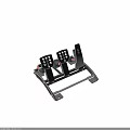 Professional Racing Simulation Pedal Set With Three Pedals Multiple Buttons And Metal Frame