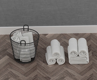 Modern Toiletries Bath Clothes Bathroom 3d model