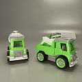 Green Electric Toy Trucks with Different Styles for Kids Playtime Fun