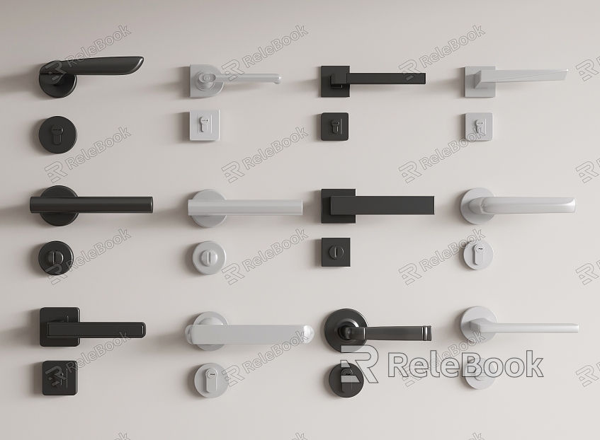 Modern door handle door handle door lock model