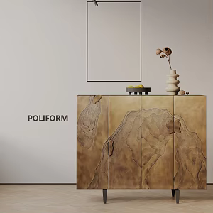 Modern Entrance Cabinet 3d model