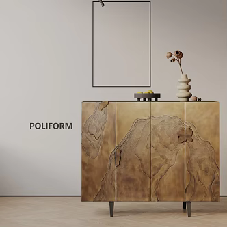 Modern Entrance Cabinet 3d model