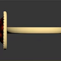 Elegant Gold Ring With Red Gemstone And Intricate Golden Decorative Edge