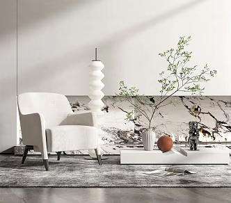 Modern Minotti Single Sofa 3d model