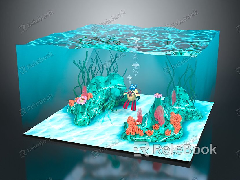 Coral Reef Coral Underwater World Underwater World Marine Animal Fish Freshwater Fish Marine Fish Animal model