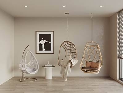 Modern Hanging Chair Swing Chair 3d model