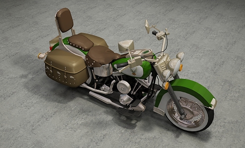 Modern Motorcycle 3d model