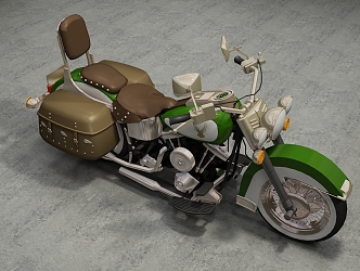 Modern Motorcycle 3d model