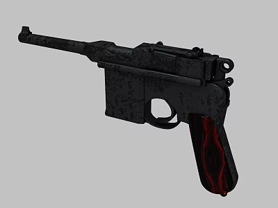 Modern pistol barge gun 3d model