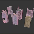 Building Models of Modern High Rise Structures With Diverse Architectural Designs
