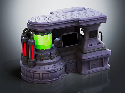 modern experimental equipment reactor experimental equipment 3d model