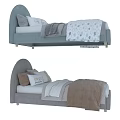 Modern Single Bed 3d model
