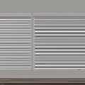 White Roller Shutters With Two Panel Design And Vertical Slats For Home Use 3d model
