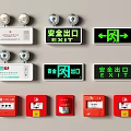 Essential Fire Safety Equipment Including Smoke Detectors Exit Signs And Manual Call Points