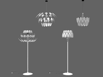 Modern lighting combination lamps model