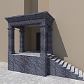 European-style foyer 3d model