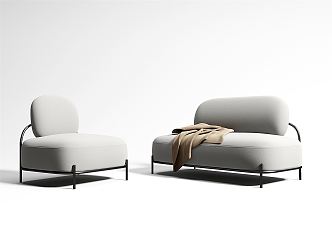 Modern Combination Sofa Combination 3d model