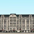 Luxury Residential Building Exterior With Elegant Design Landscaped Gardens Water Features And Evening Lights