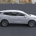 White Buick SUV Exterior With Modern Front Grille And Sleek Body Lines