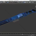 Sci-fi Dagger Sci-fi Dagger Flash Knife Future Dagger Cyberpunk Dagger High-tech Knife Low Face Number Low Model Simple Model Movie and TV Level Super Realism 3d model