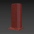 Modern Commercial Complex High Rise Building With Glass Facade And Multiple Floors