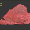 Rocky Terrain 3D Model With Mossy Surface Snowy Patches And Natural Textures