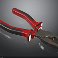 Durable Industrial Pliers Tool With Red Handle And Metal Jaws