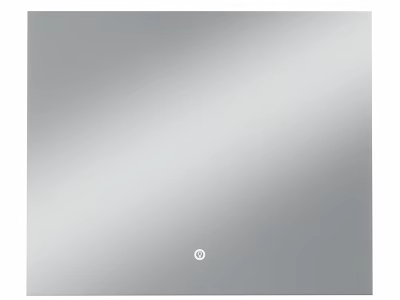Modern Rectangular Mirror With Smooth Surface And Central Circular Accent For Home Decor 3d model