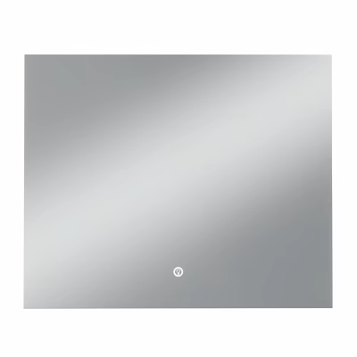 Modern Rectangular Mirror With Smooth Surface And Central Circular Accent For Home Decor 3d model