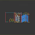 Colorful Kids Playground Climbing Structure With Net Panels And Sand Area