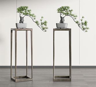 New Chinese Bonsai Ornaments 3d model