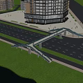 Bridge Overpass Bridge Suspension Bridge Cable-stayed Bridge Overpass 3d model