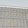 Modern Office Building With Multi Storey Structure And Regular Window Design 3d model