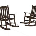 Traditional Wooden Rocking Chairs with Armrests Classic Design for Home Relaxation